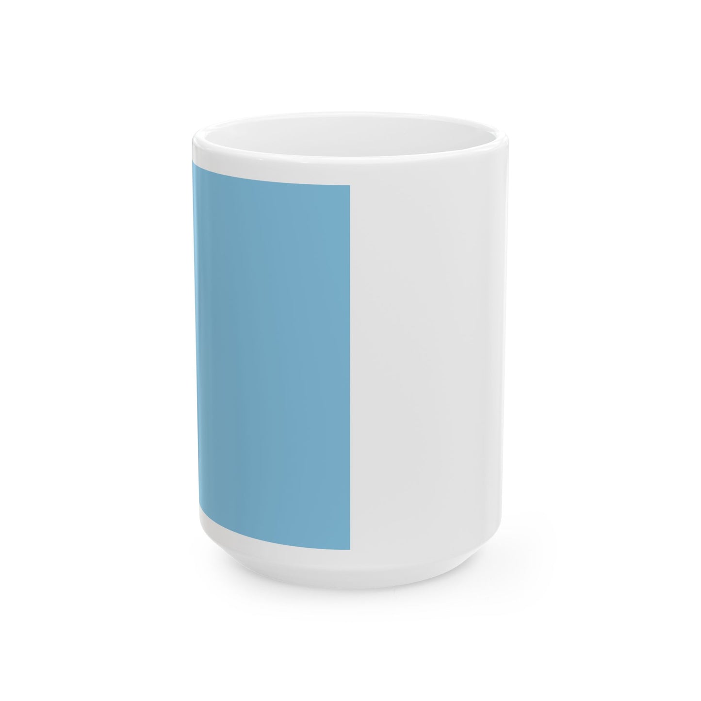Flag of Uccle (Belgium) White Coffee Mug-15oz-Go Mug Yourself