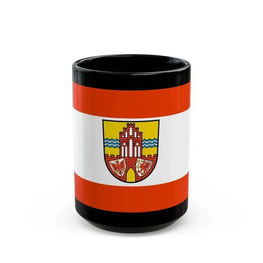 Flag of Uckermark Germany - Black Coffee Mug 15oz - Go Mug Yourself