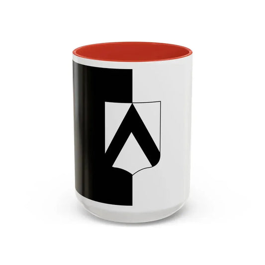 Flag of Udine Italy - Accent Coffee Mug 15oz Red - Go Mug Yourself