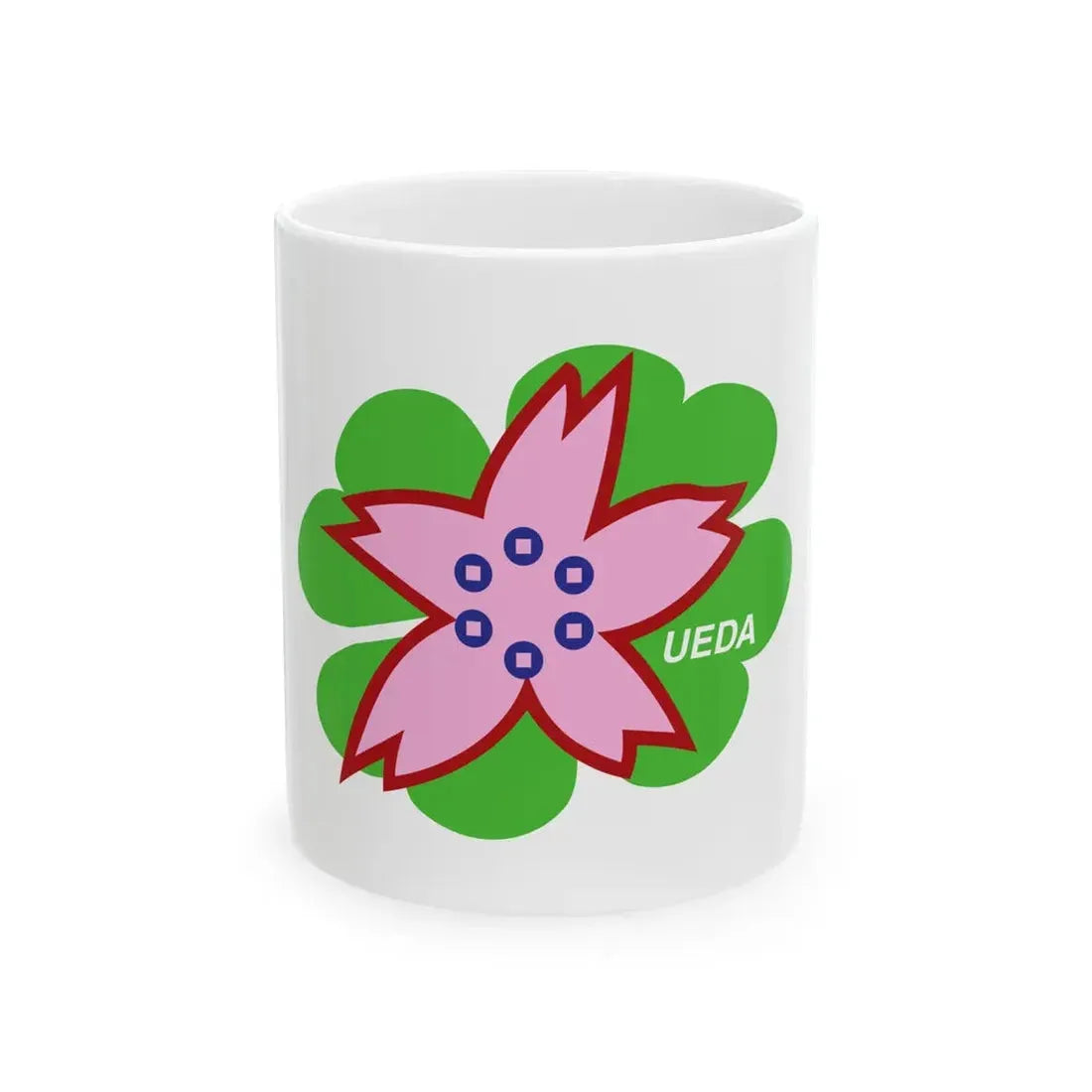 Flag of Ueda Nagano (Japan) White Coffee Mug 11oz - Go Mug Yourself