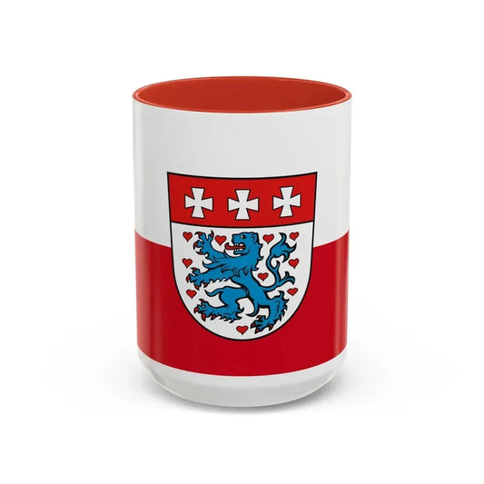 Flag of Uelzen Germany - Accent Coffee Mug 15oz Red - Go Mug Yourself