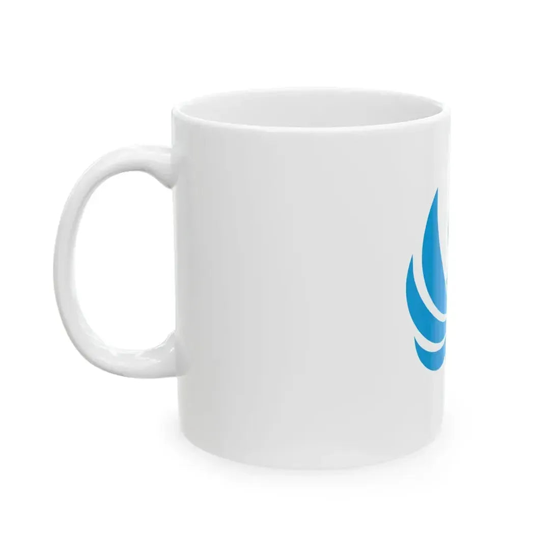 Flag of Ukiha Fukuoka (Japan) White Coffee Mug - Go Mug Yourself