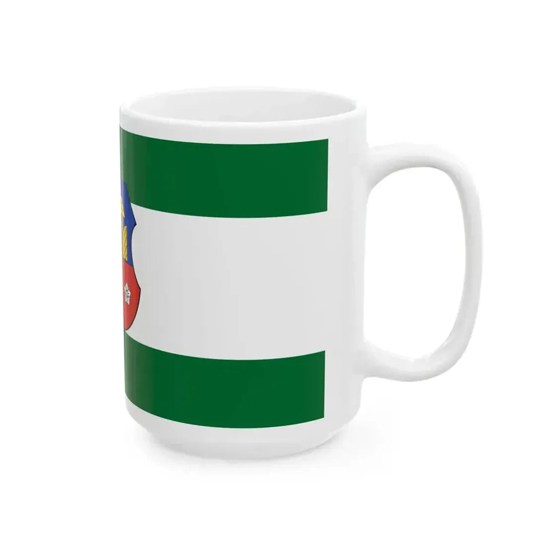 Flag of Ukk (Hungary) White Coffee Mug - Go Mug Yourself
