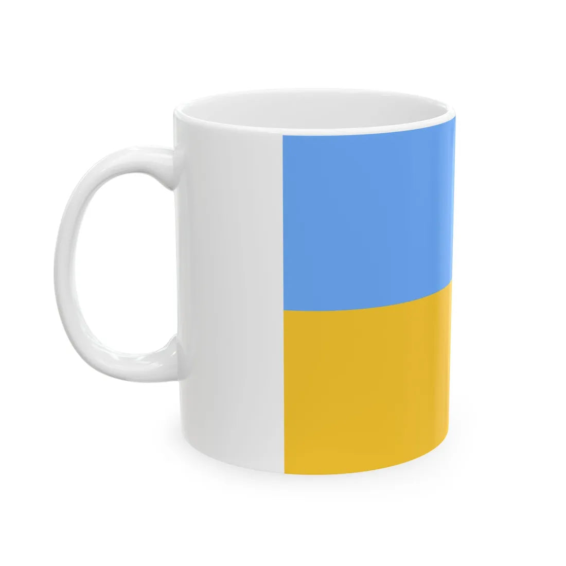 Flag of Ukraine 1917-1921 (Ukraine) White Coffee Mug - Go Mug Yourself