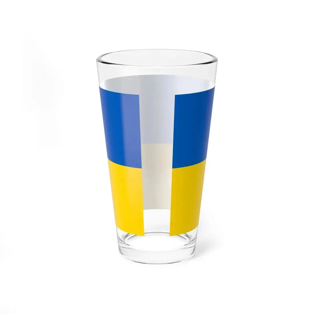 Flag of Ukraine 2-1 (Ukraine) Pint Glass 16oz - Go Mug Yourself