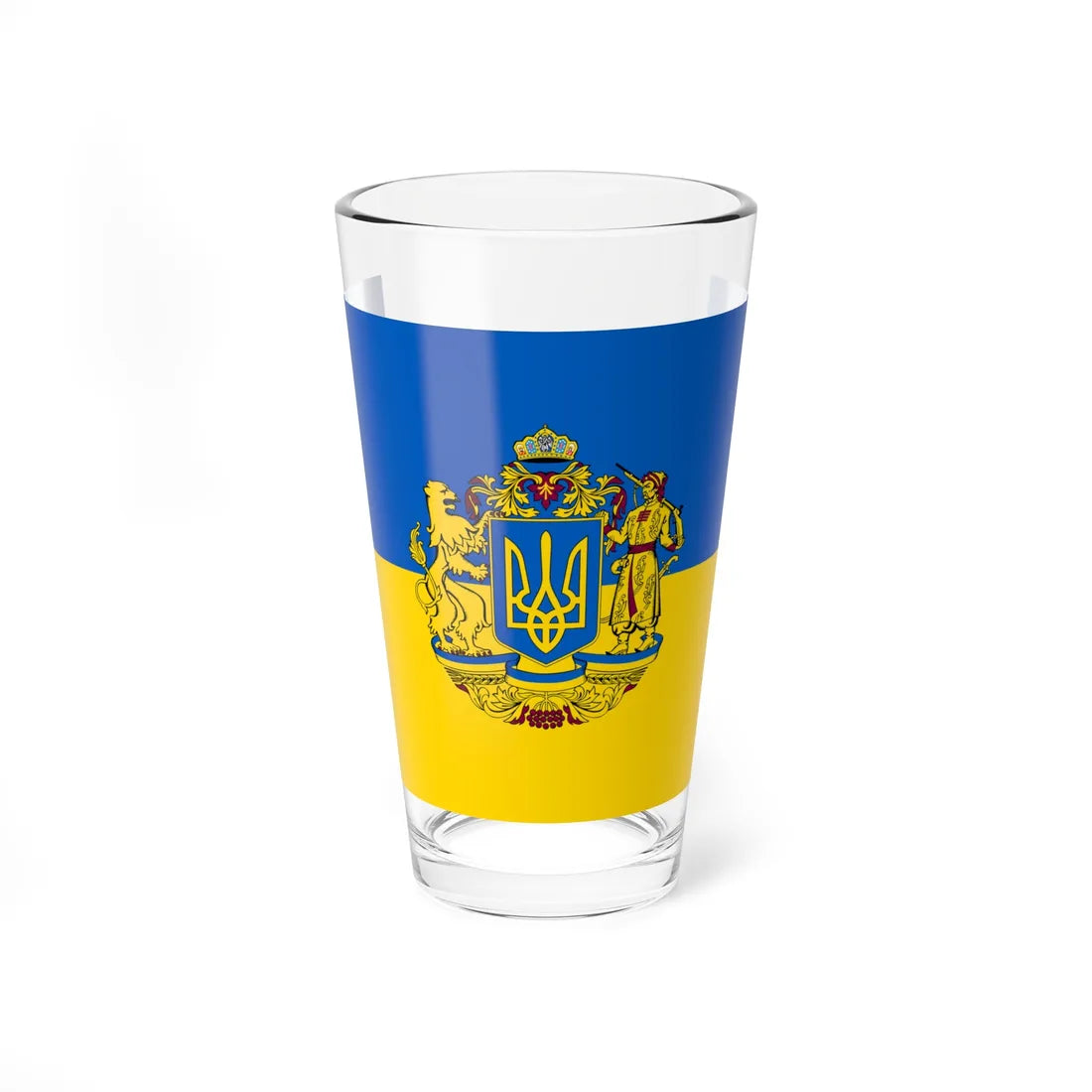 Flag of Ukraine 2 (Ukraine) Pint Glass 16oz 16oz - Go Mug Yourself