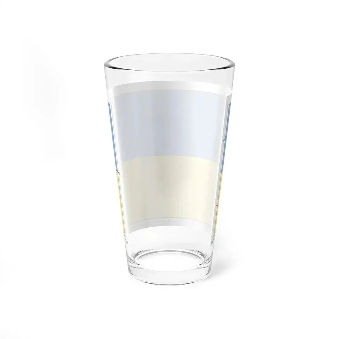 Flag of Ukraine construction sheet (Ukraine) Pint Glass 16oz - Go Mug Yourself