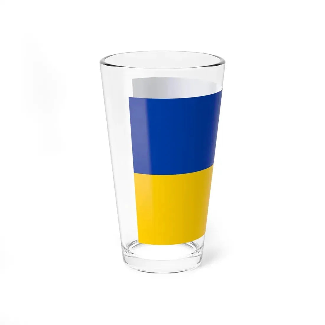 Flag of Ukraine dark blue (Ukraine) Pint Glass 16oz - Go Mug Yourself