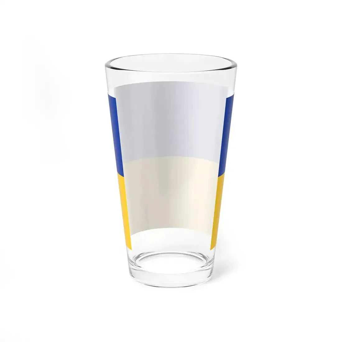 Flag of Ukraine dark blue (Ukraine) Pint Glass 16oz - Go Mug Yourself