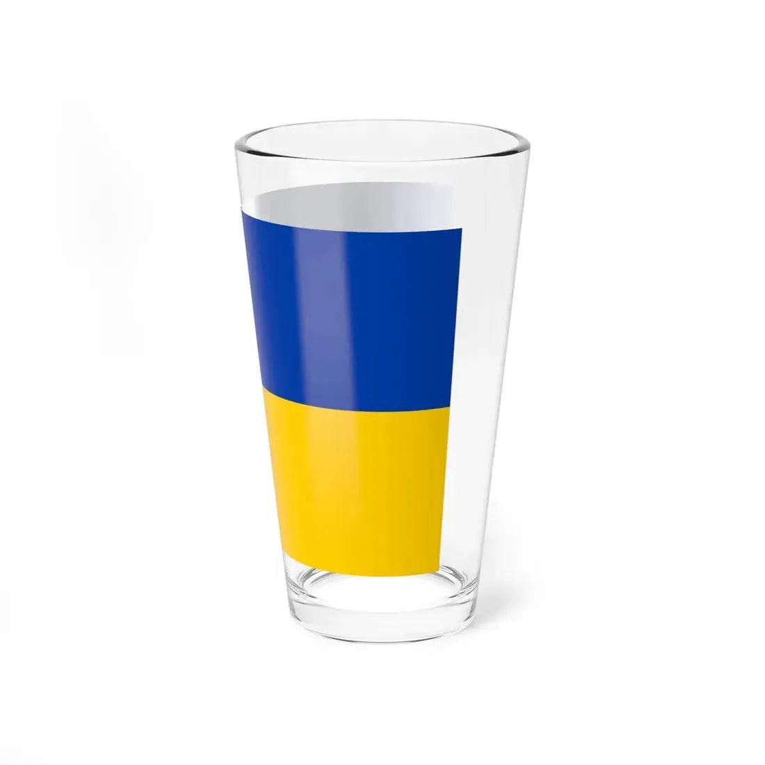 Flag of Ukraine dark blue (Ukraine) Pint Glass 16oz - Go Mug Yourself