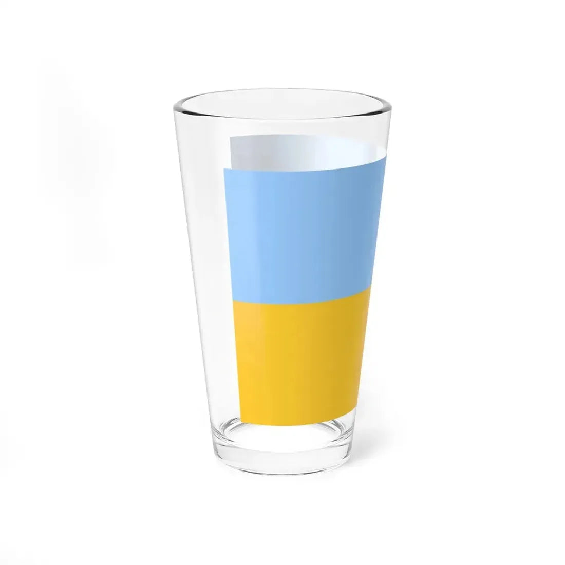 Flag of Ukraine fair blue (Ukraine) Pint Glass 16oz - Go Mug Yourself