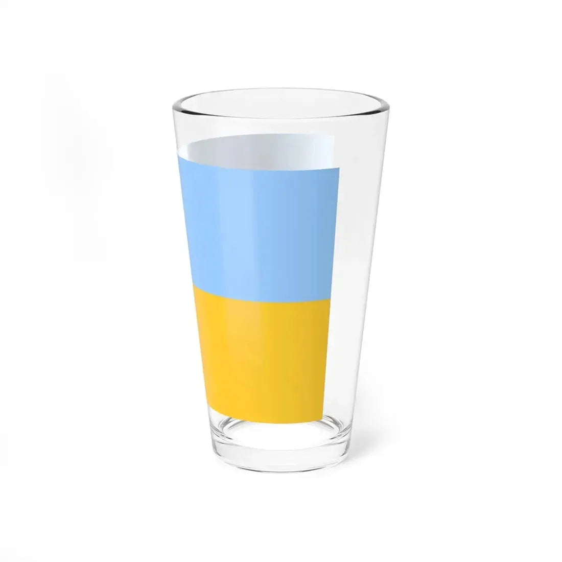 Flag of Ukraine fair blue (Ukraine) Pint Glass 16oz - Go Mug Yourself