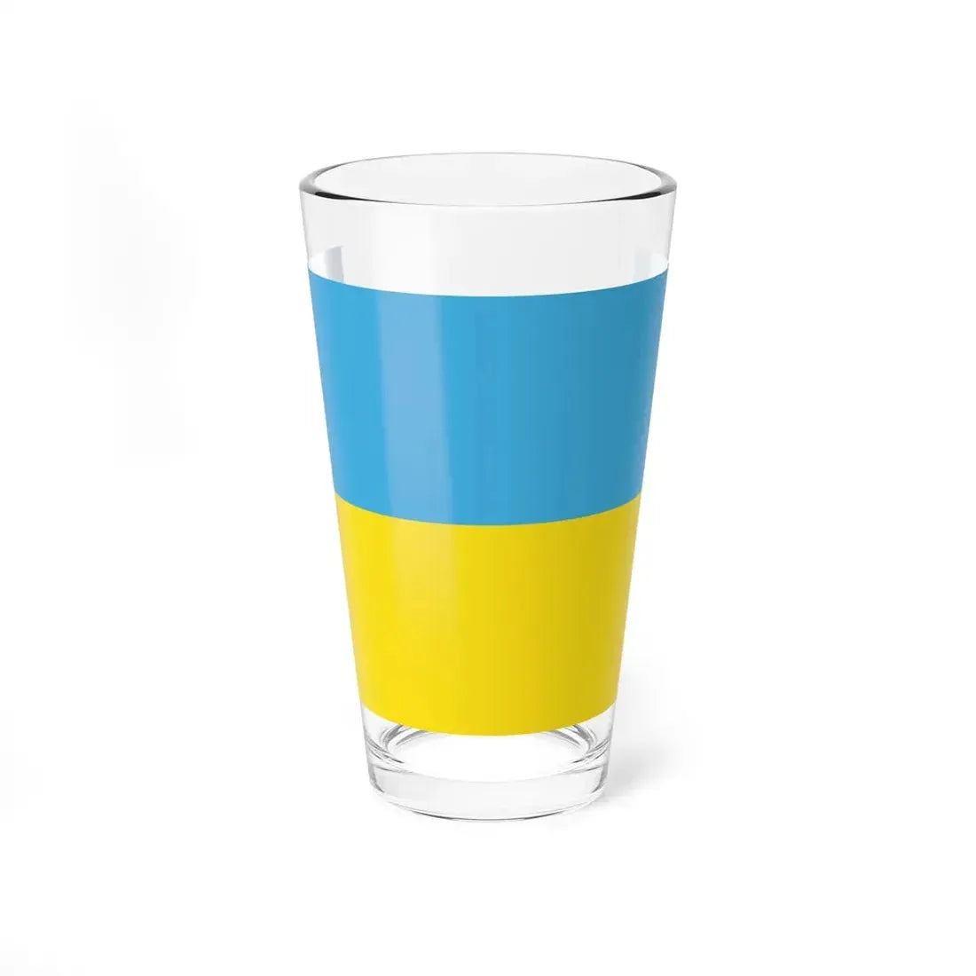 Flag of Ukraine light colors (Ukraine) Pint Glass 16oz 16oz - Go Mug Yourself