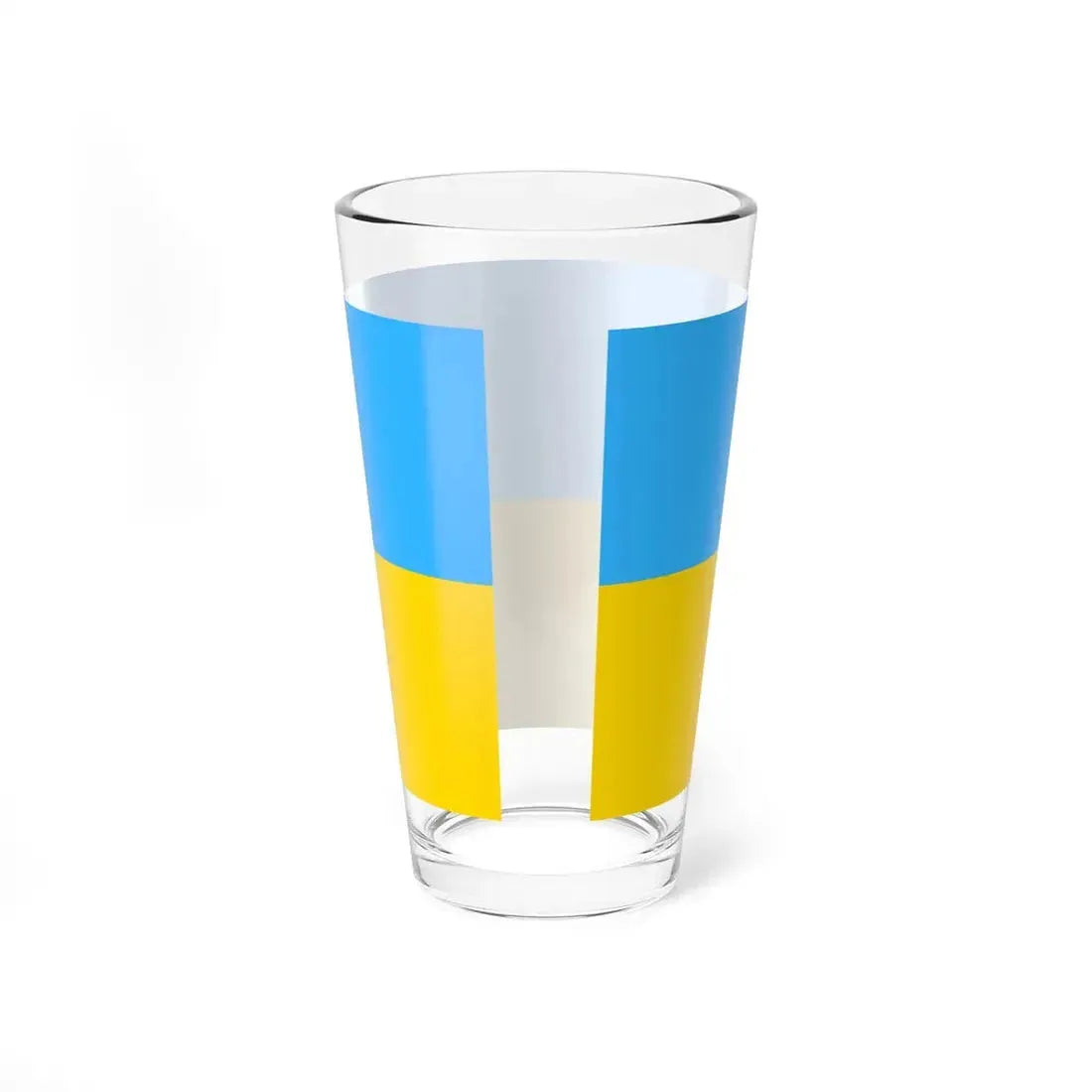 Flag of Ukraine Soviet shades (Ukraine) Pint Glass 16oz - Go Mug Yourself