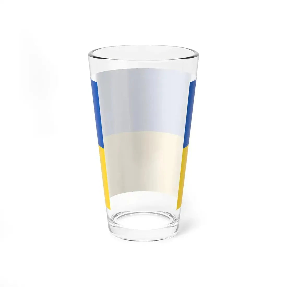 Flag of Ukraine with the Trident of Ukraine (Ukraine) Pint Glass 16oz - Go Mug Yourself