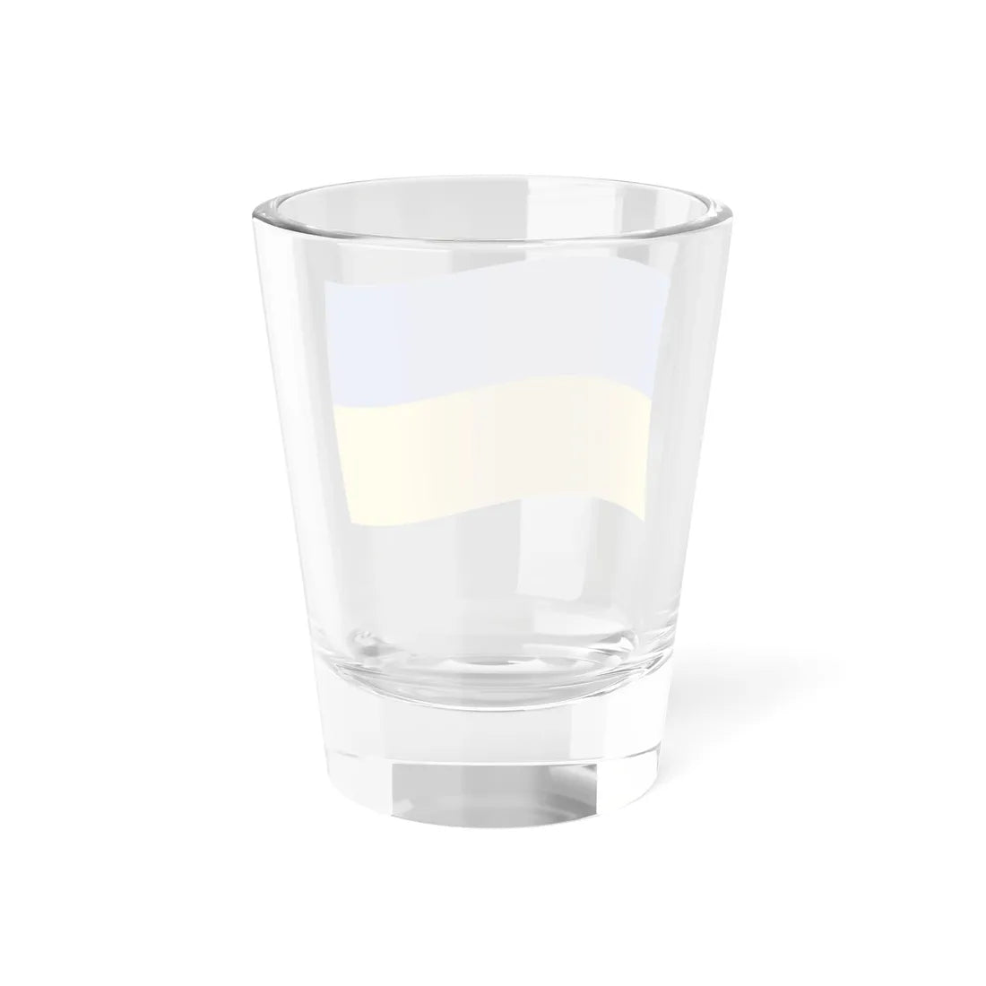 Flag of Ukraine with waves and gradient (Ukraine) Shot Glass 1.5oz - Go Mug Yourself
