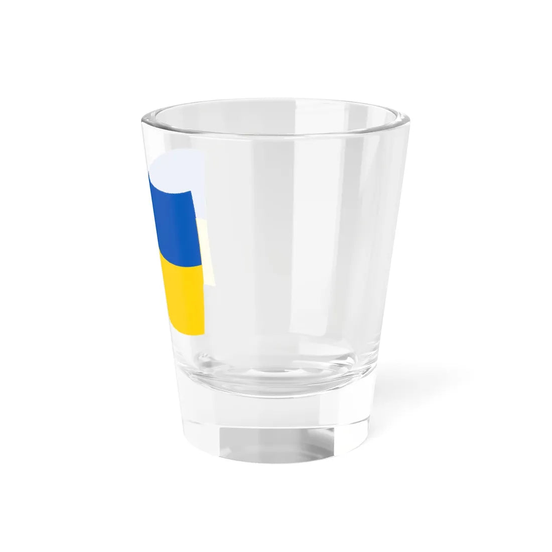 Flag of Ukraine with waves (Ukraine) Shot Glass 1.5oz - Go Mug Yourself