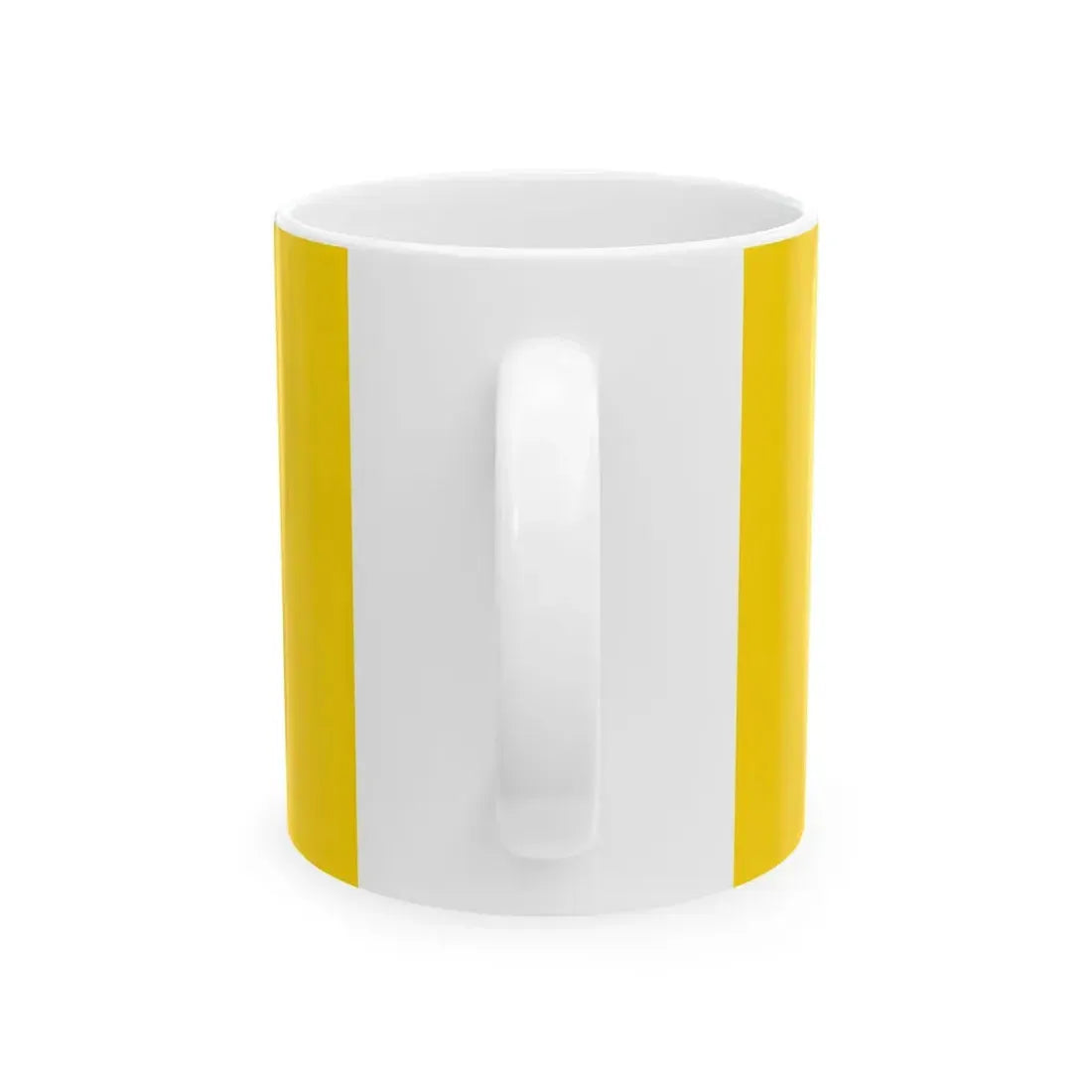 Flag of Ukrainian-Canadians (Canada) White Coffee Mug - Go Mug Yourself