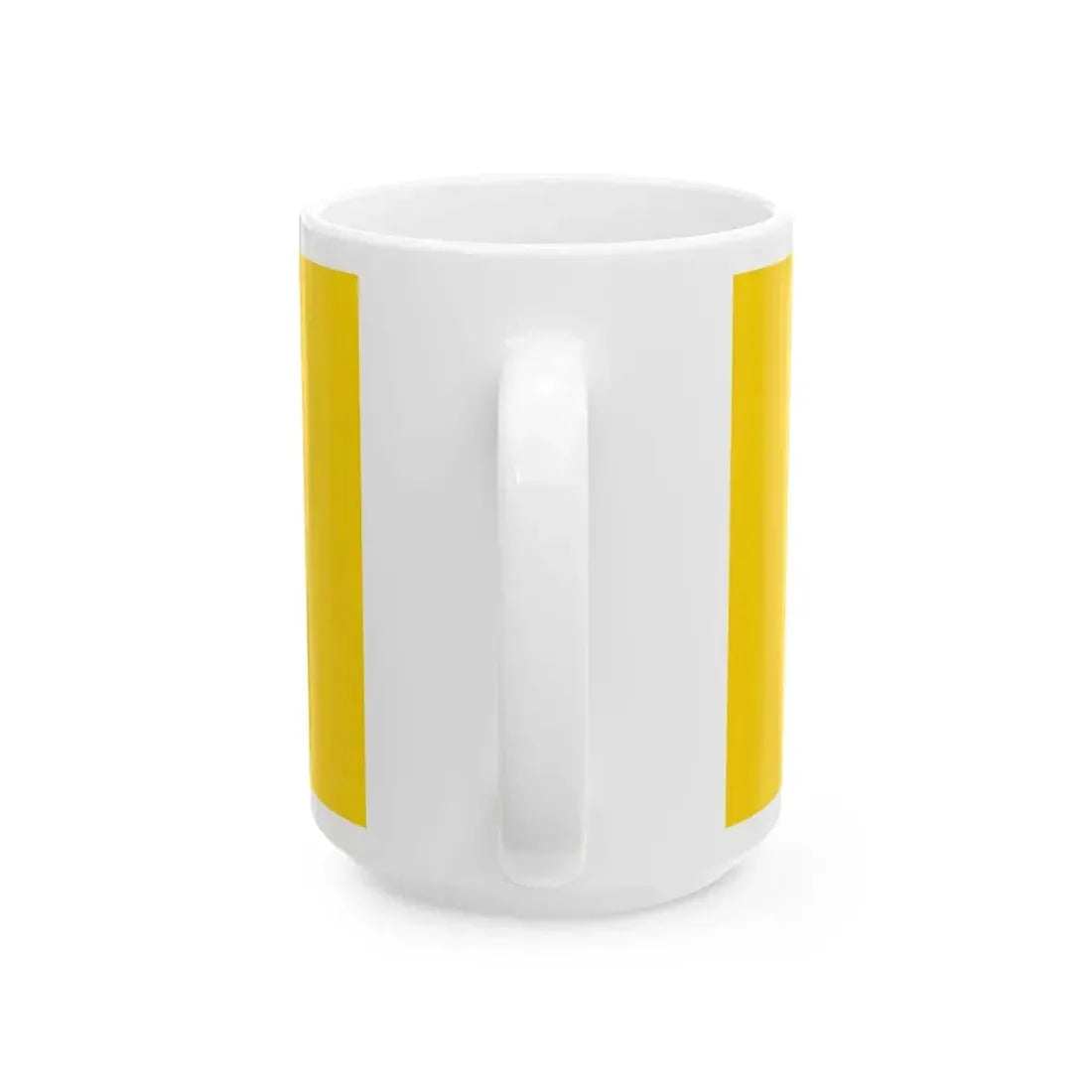 Flag of Ukrainian-Canadians (Canada) White Coffee Mug - Go Mug Yourself