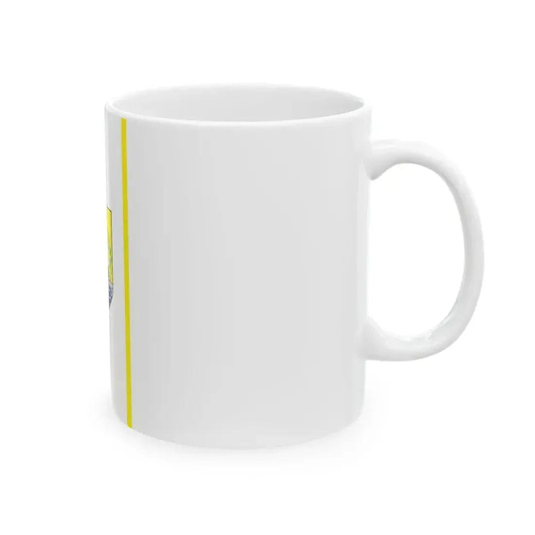 Flag of Ulcinj vertical (Montenegro) White Coffee Mug - Go Mug Yourself