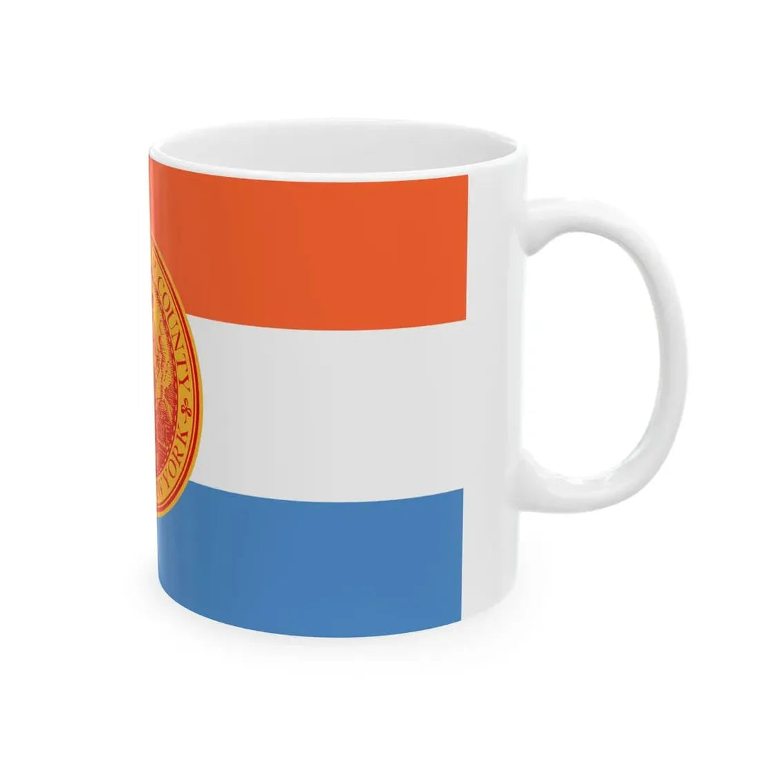 Flag of Ulster County New York (United States) White Coffee Mug - Go Mug Yourself
