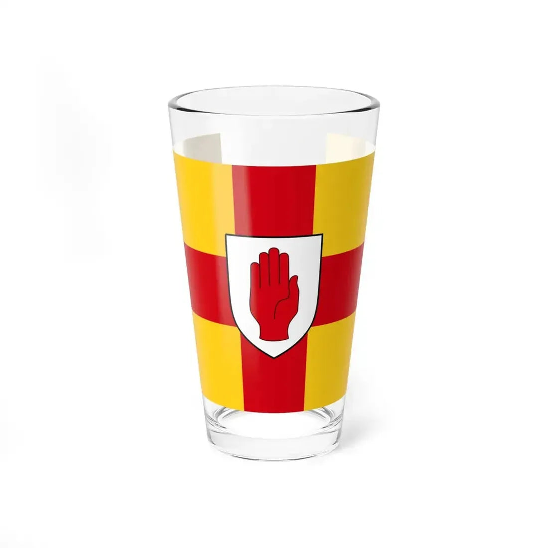 Flag of Ulster (Ireland) Pint Glass 16oz 16oz - Go Mug Yourself