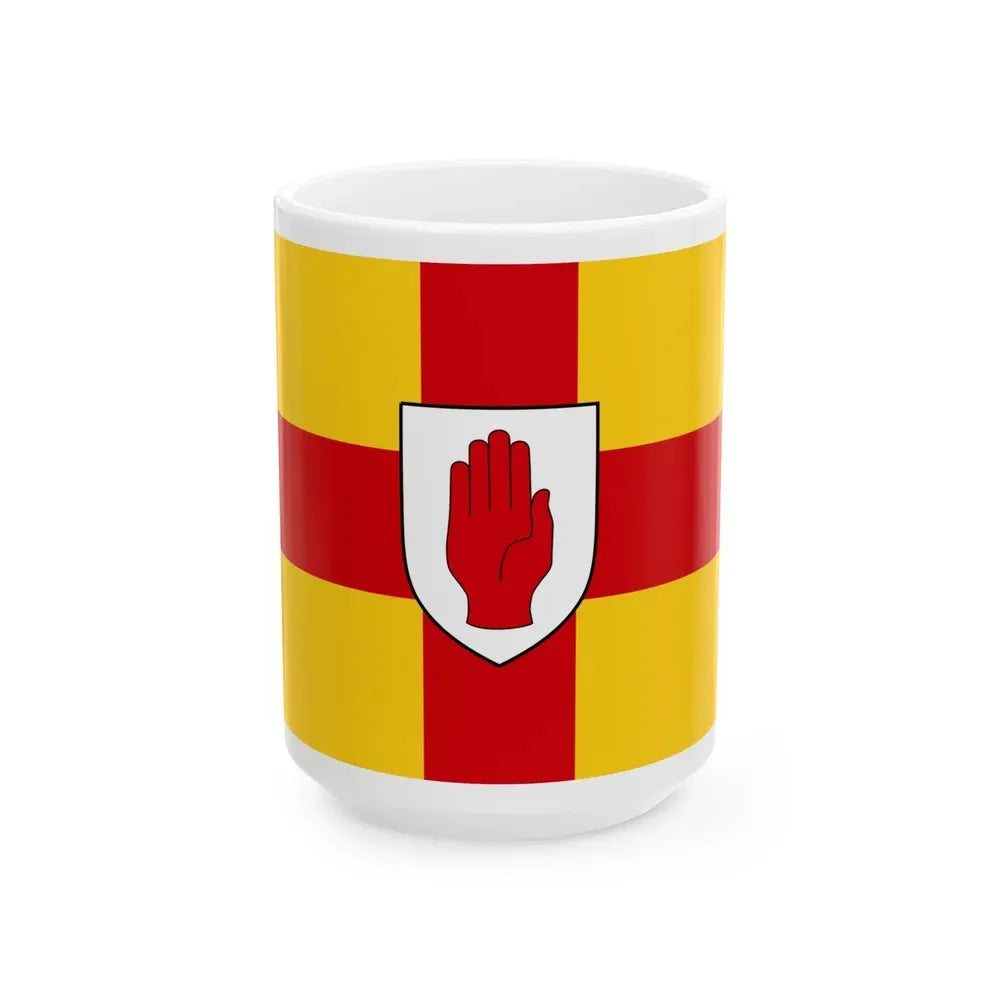 Flag of Ulster Ireland - White Coffee Mug 15oz - Go Mug Yourself