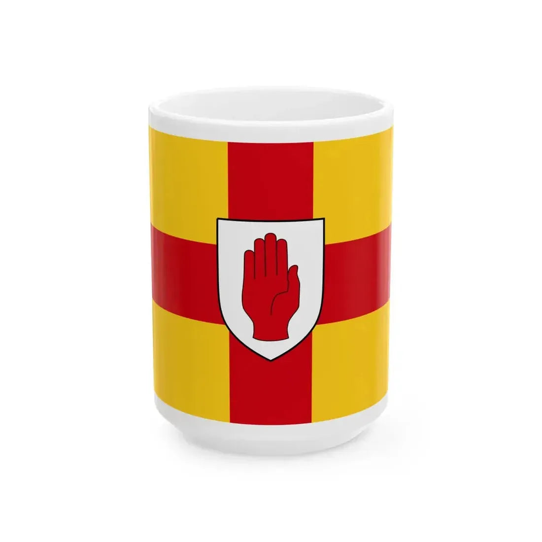 Flag of Ulster (Ireland) White Coffee Mug 15oz - Go Mug Yourself