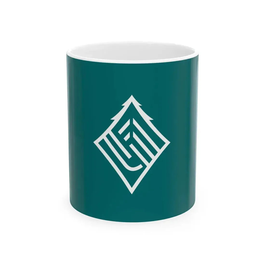 Flag of Umaji Kochi (Japan) White Coffee Mug 11oz - Go Mug Yourself