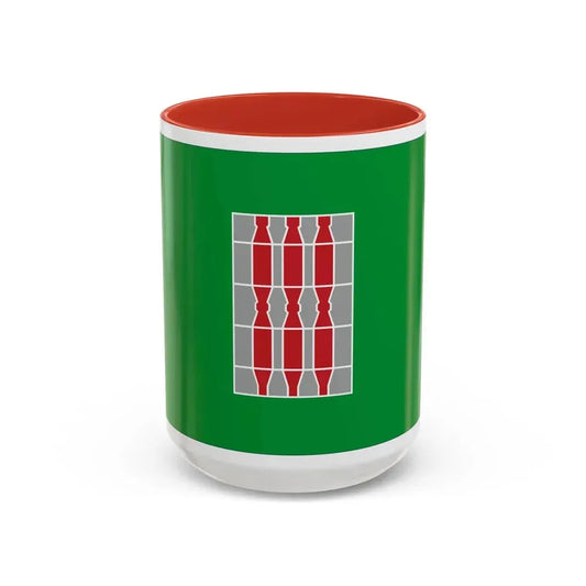 Flag of Umbria Italy - Accent Coffee Mug 15oz Red - Go Mug Yourself