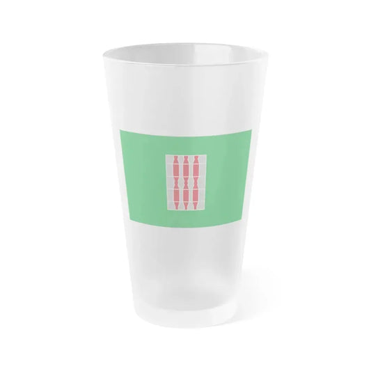 Flag of Umbria Italy - Frosted Pint Glass 16oz 16oz Frosted - Go Mug Yourself