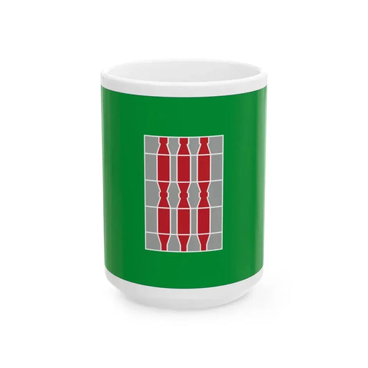 Flag of Umbria Italy - White Coffee Mug 15oz - Go Mug Yourself