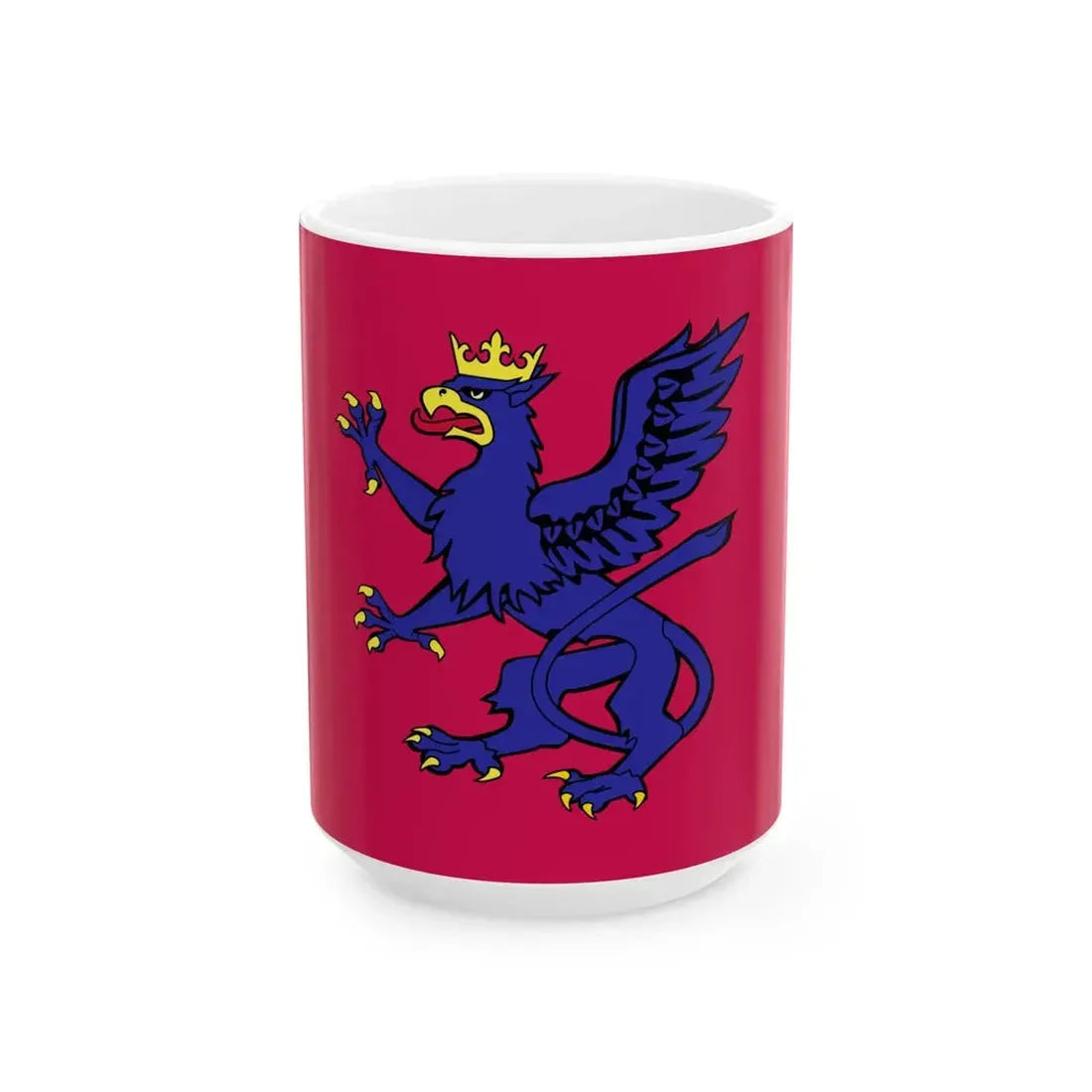 Flag of Umbria Lega Nord (Italy) White Coffee Mug 15oz - Go Mug Yourself