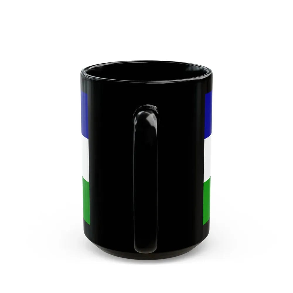 Flag of Una Sana Canton Bosnia and Herzegovina - Black Coffee Mug - Go Mug Yourself