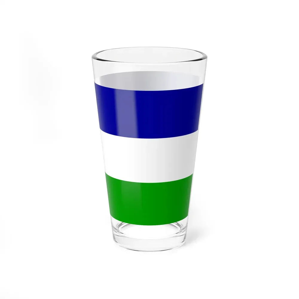 Flag of Una Sana Canton Bosnia and Herzegovina - Pint Glass 16oz - Go Mug Yourself