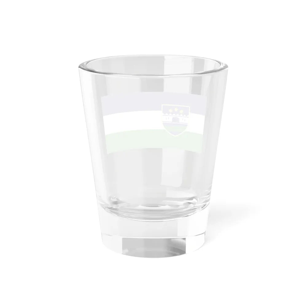 Flag of Una Sana Canton Bosnia and Herzegovina - Shot Glass 1.5oz - Go Mug Yourself