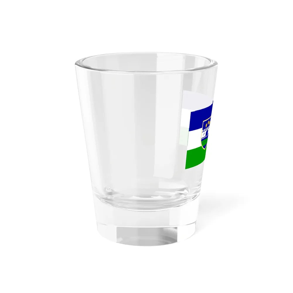 Flag of Una Sana Canton Bosnia and Herzegovina - Shot Glass 1.5oz - Go Mug Yourself
