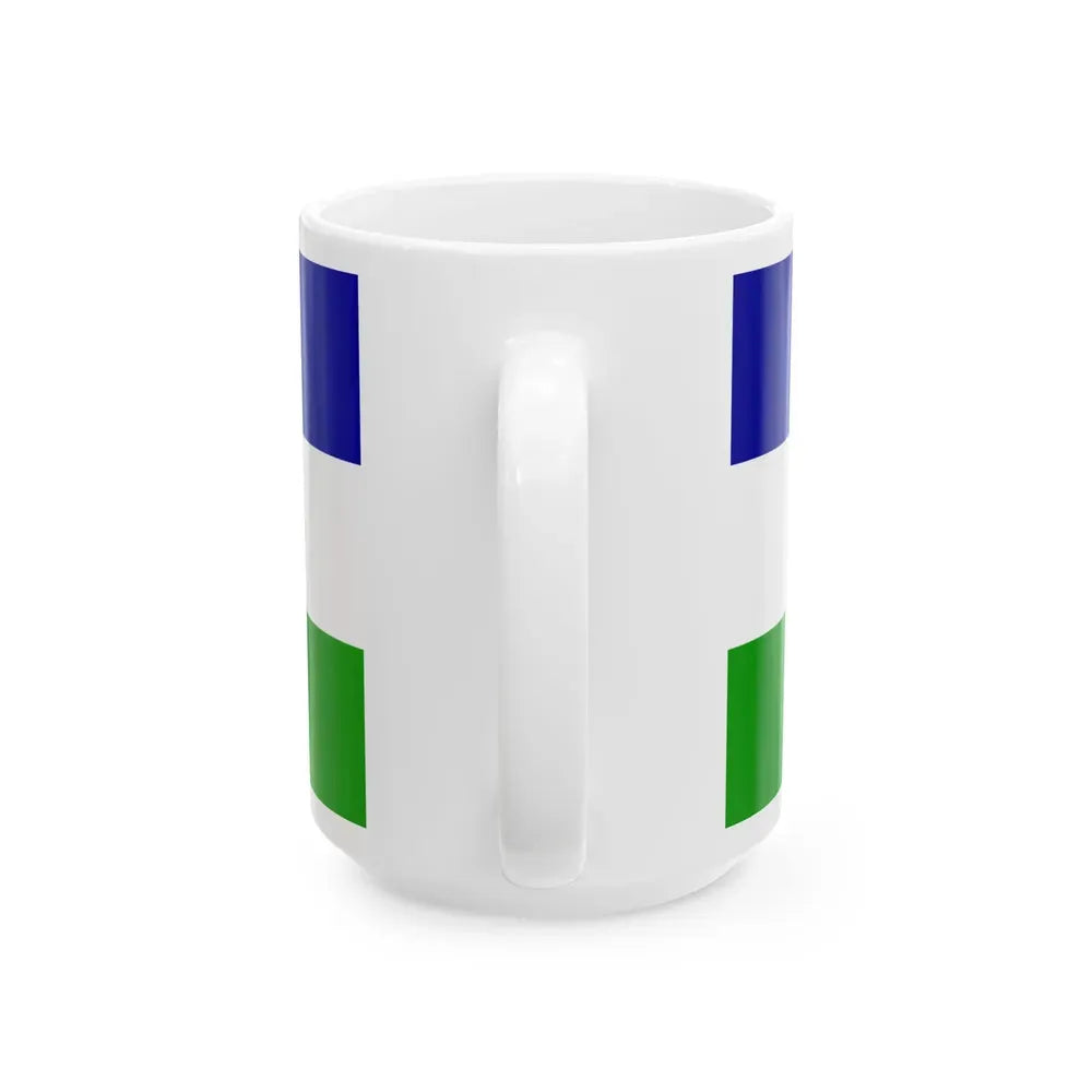 Flag of Una Sana Canton Bosnia and Herzegovina - White Coffee Mug - Go Mug Yourself