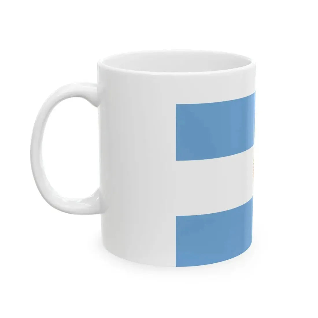 Flag of Unitarian Party exiled (Argentina) White Coffee Mug - Go Mug Yourself