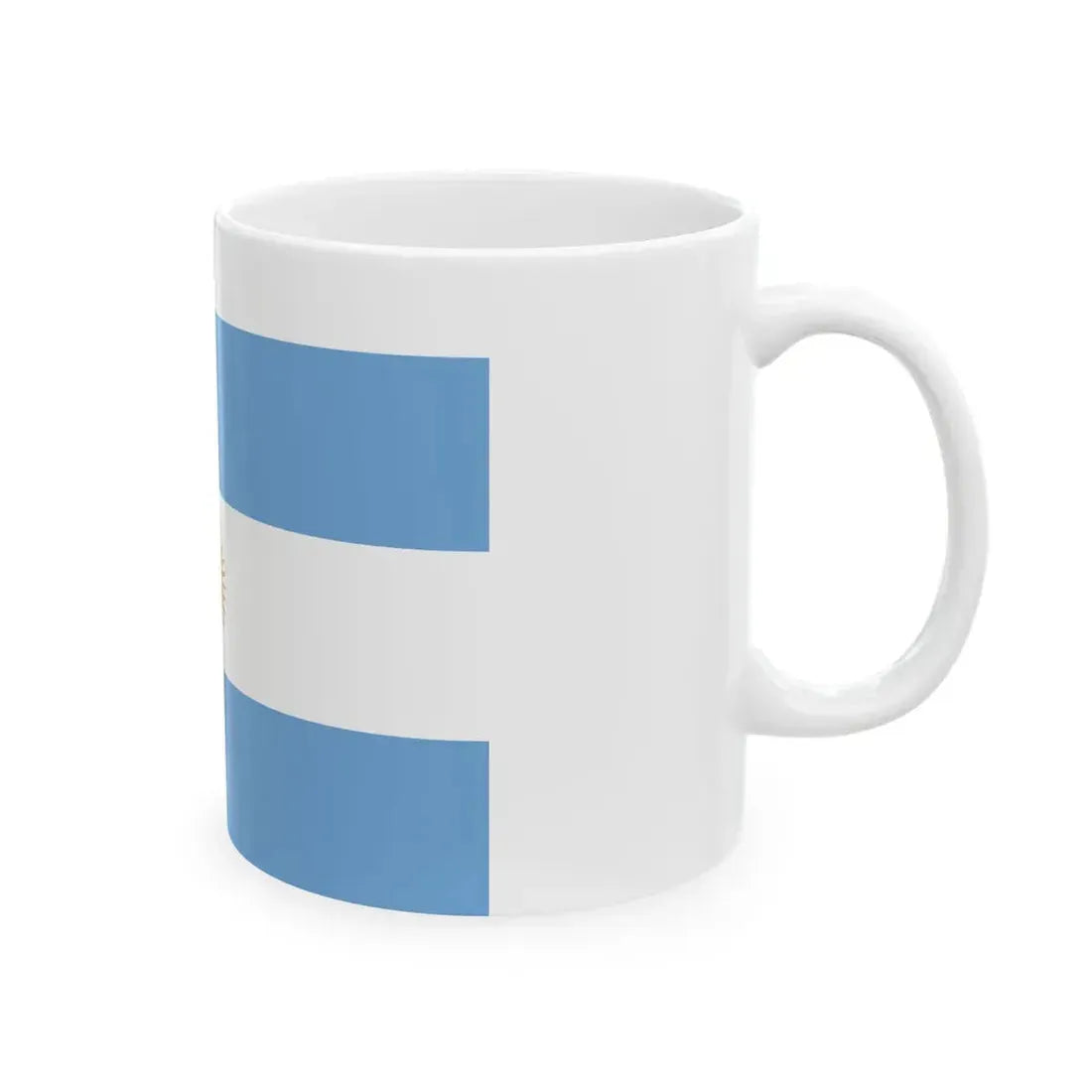 Flag of Unitarian Party exiled (Argentina) White Coffee Mug - Go Mug Yourself