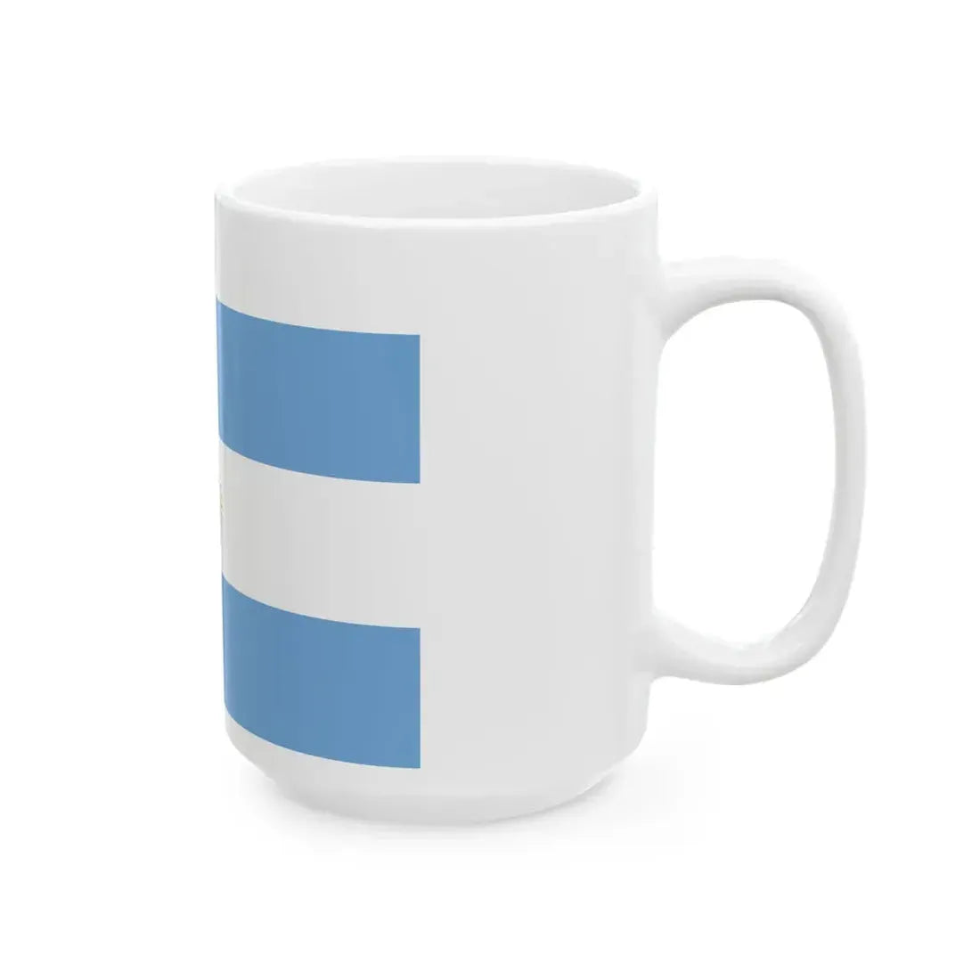 Flag of Unitarian Party exiled (Argentina) White Coffee Mug - Go Mug Yourself