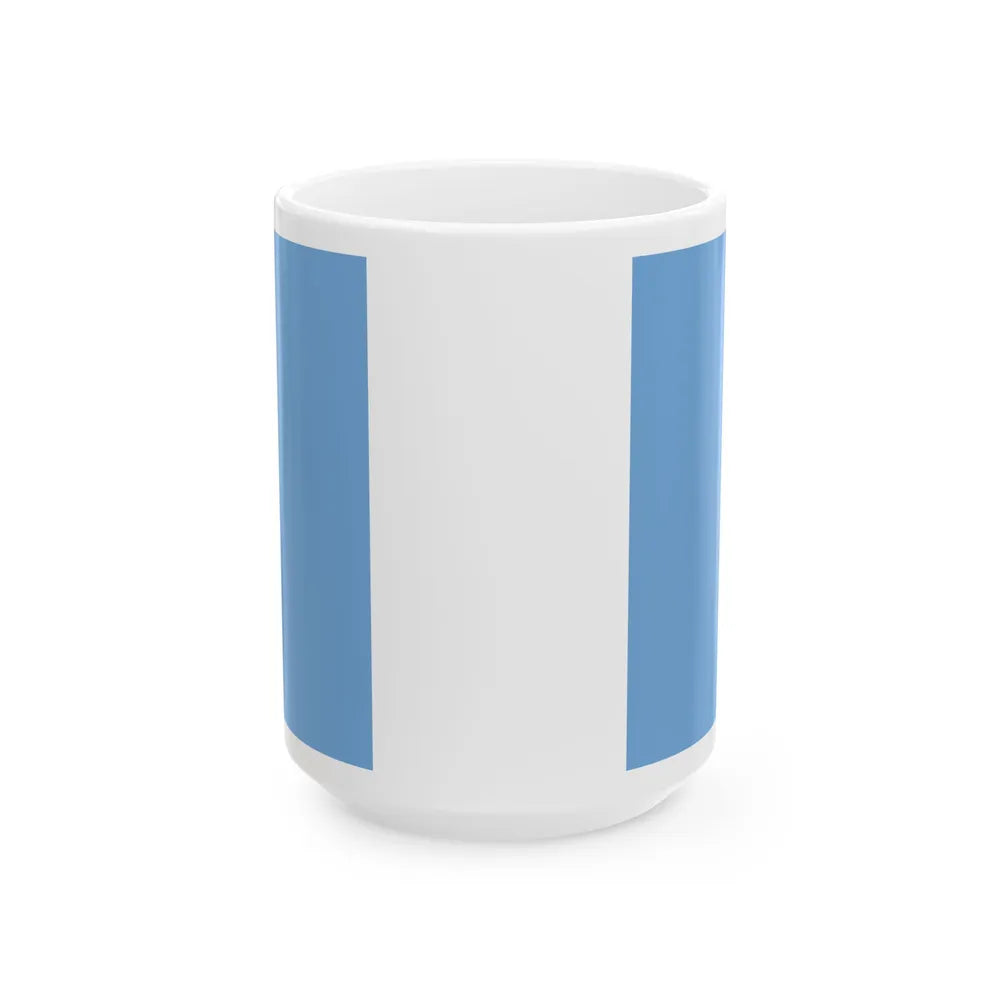 Flag of Unitarian Party Navy (Argentina) White Coffee Mug 15oz - Go Mug Yourself