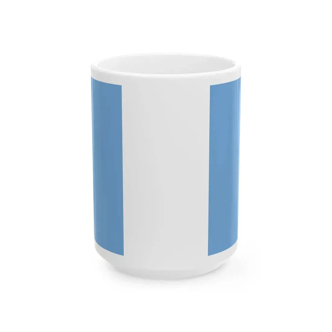 Flag of Unitarian Party Navy (Argentina) White Coffee Mug 15oz - Go Mug Yourself