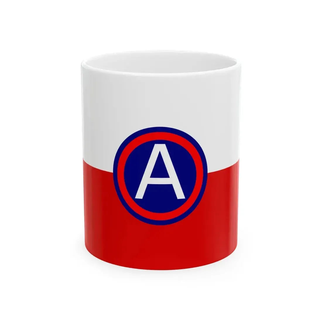 Flag of United States Army Central (United States) White Coffee Mug 11oz - Go Mug Yourself