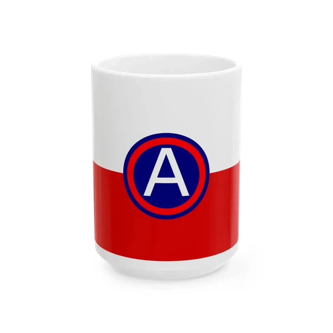 Flag of United States Army Central (United States) White Coffee Mug 15oz - Go Mug Yourself