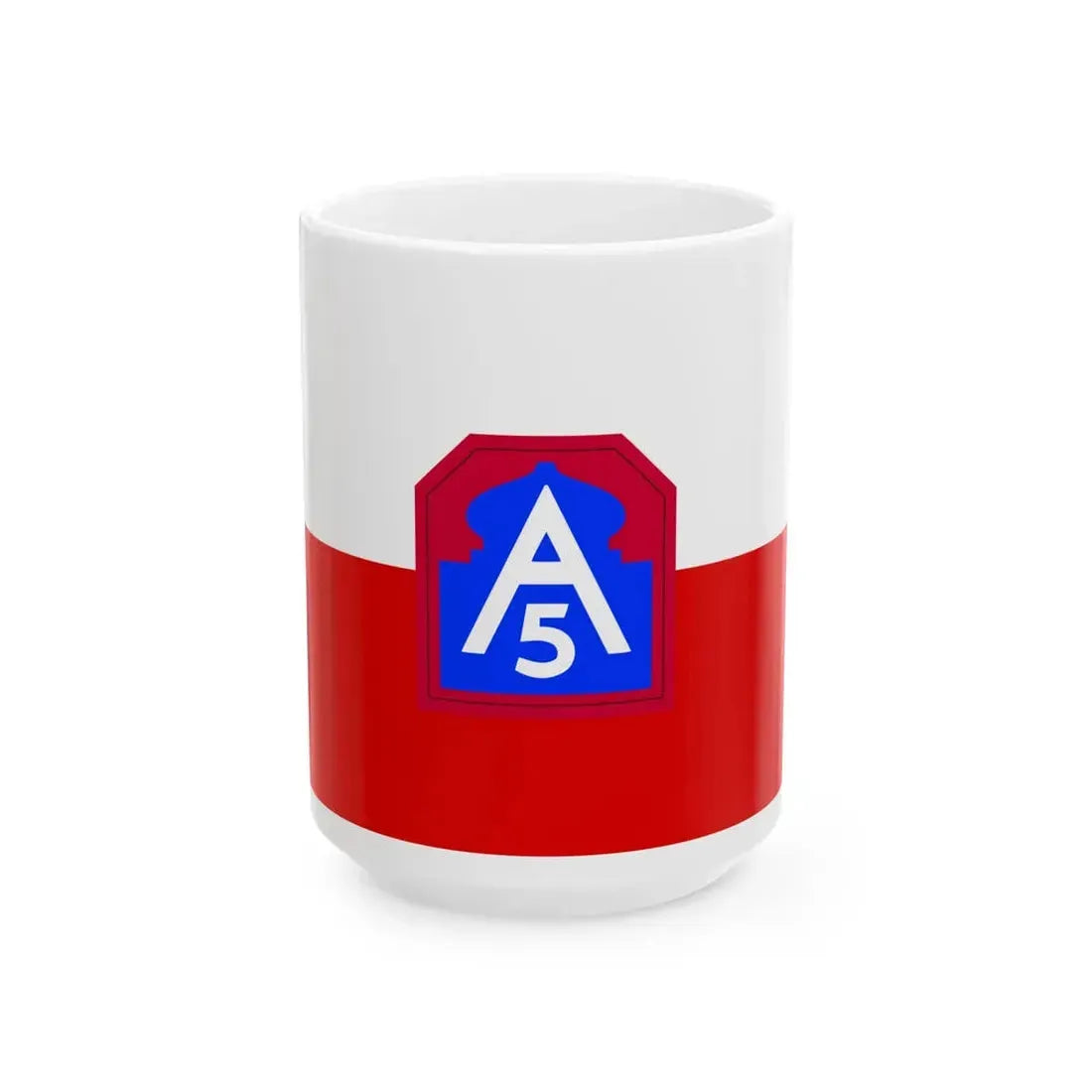 Flag of United States Army North (United States) White Coffee Mug 15oz - Go Mug Yourself