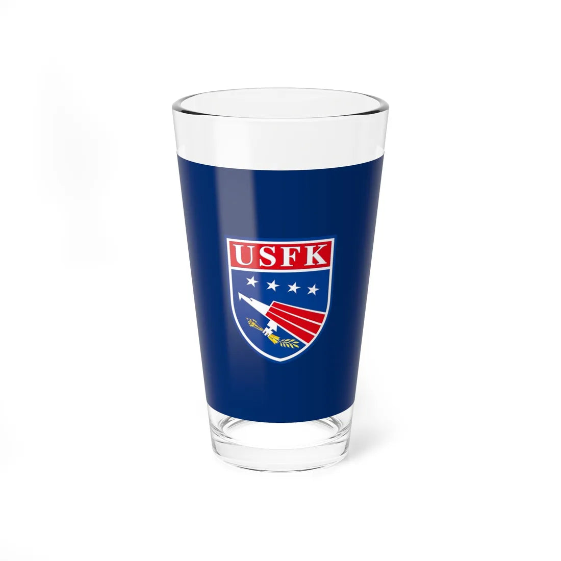 Flag of United States Forces Korea (United States) Pint Glass 16oz 16oz - Go Mug Yourself