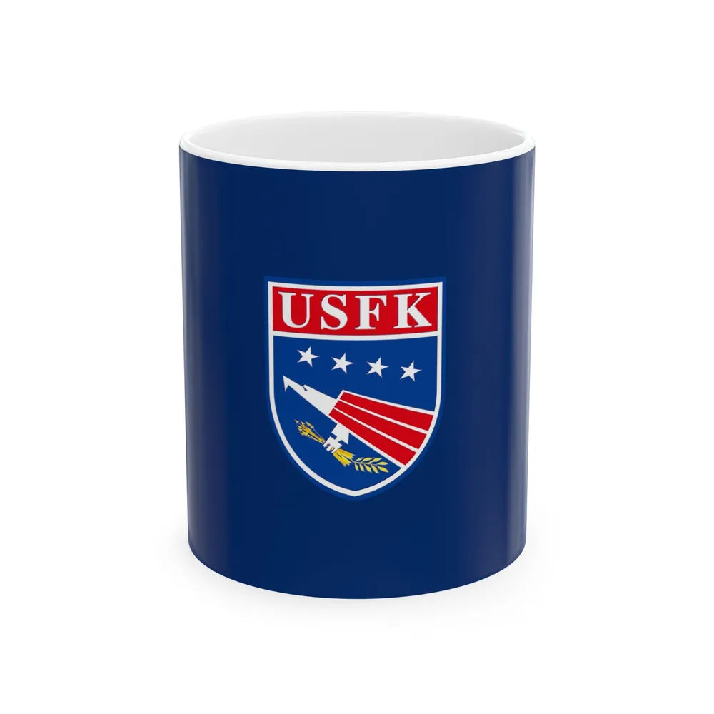 Flag of United States Forces Korea (United States) White Coffee Mug 11oz - Go Mug Yourself