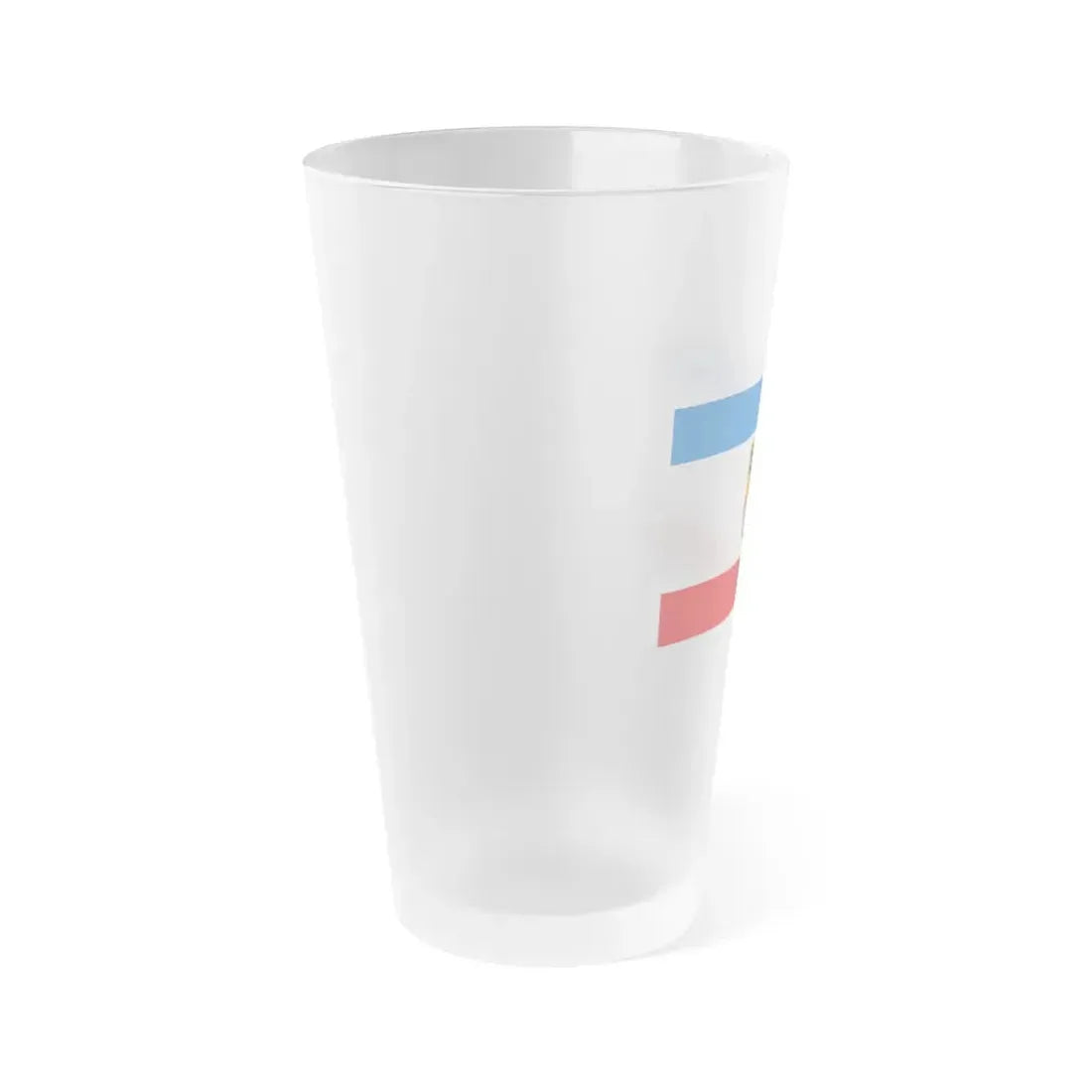 Flag of Unstrut Hainich Kreis Germany - Frosted Pint Glass 16oz - Go Mug Yourself