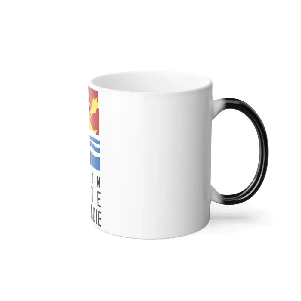 Flag of Upper Normandy France 2 - Color Changing Coffee Mug - Go Mug Yourself